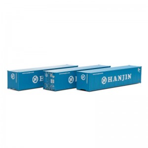 Athearn 40' Corrugated Low-Cube Container, Hanjin #1 3)