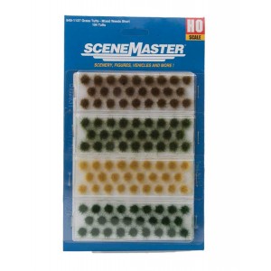 Walthers SceneMaster Short Mixed Weed Tufts pkg(104)